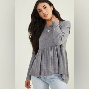 Mira Thermal Babydoll Top